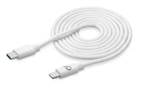 CellularLine USB-C dátový kábel s konektorom Lightning 200 cm biela (USBDATAC2LMFI2MW)
