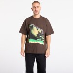 Tričko PLEASURES Domination T-Shirt Brown XXL