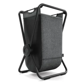 Simplehuman X-FRAME čierna oceľ, šedý polyester / Kôš na bielizeň / skladací / jednoduchý