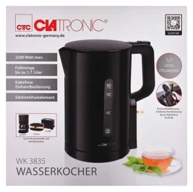 Clatronic WK 3835 čierna / Rýchlovarná kanvica / 2200 W / 1.7 L / vyberateľný filter (WK 3835)