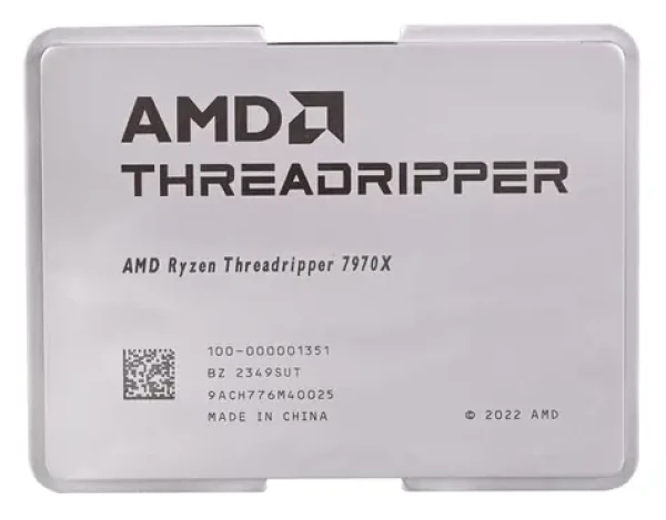 AMD RYZEN Threadripper 7970X @ 4.0GHz - TRAY / Turbo 5.3 GHz / 32C64T / L2 32MB / L3 128MB / sTR5 / Zen 4 / 350W (100-000001351)