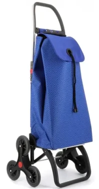 Rolser I-Max Ona 6 Logic modrá / Nákupná taška na kolieskach / 6 koliesok / 43 l / do 50 kg / výška 108,5 cm