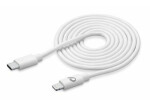 CellularLine USB-C dátový kábel s konektorom Lightning 200 cm biela (USBDATAC2LMFI2MW)