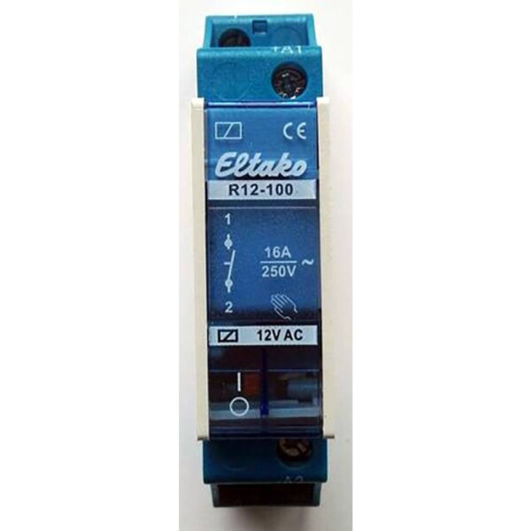 Eltako R12-100-12V spínacie relé, 12 V, 8 A, 1 spínací, 1 ks; 22100011