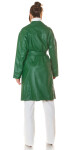 Sexy Koucla leather look coat with belt green Einheitsgroesse