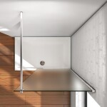 H K - MELODY W1 120 Sprchová zástena Walk-in Frost MELODYW1120Frost