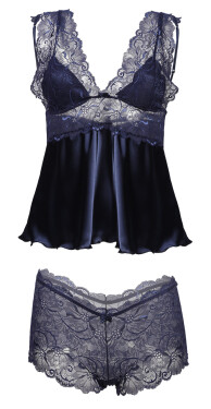 DKaren Set Belinda Navy Blue tmavě modrá