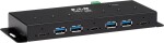 Eaton Eaton Tripp Lite series 7-Port Industrial-Grade USB 3.1 Gen 2 Hub - 10 Gbps, 4 USB-A & 3 USB-C, 15 kV ESD Immunity, Metal Housing, TAA - Hub - 7 x USB 3.1 Gen 2 - Desktop - US-Regierung GSA - TAA-konform