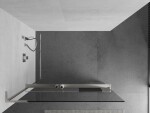MEXEN/S - Kioto+ L Sprchová zástena WALK-IN s poličkou a držiakom uterákov 105 x 200, transparent, nikel kartáčovaná 800-105-123-97-00