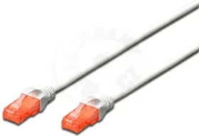 Digitus CAT 6 UTP biela / Patch kábel / 3 m / AWG 26/7 / LSZH (DK-1617-030/WH)