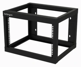 StarTech Nástenný rack s otvoreným rámom 6U / Nástenný rack / nosnosť 80 kg / hĺbka 457 mm (RK619WALLO)