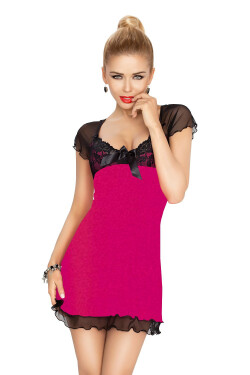 DKaren Slip Irina Pink/Black růžová/černá