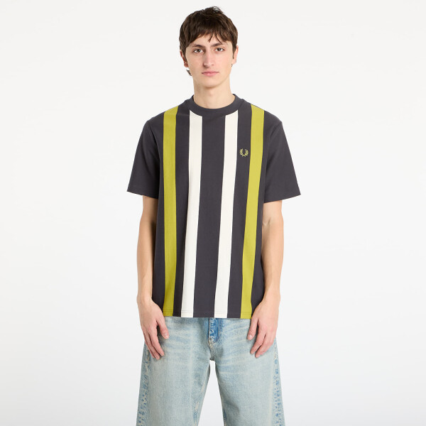 Tričko FRED PERRY Vertical Stripe T-Shirt Anchor Grey S