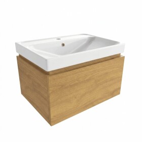 Kúpeľňová skrinka s umývadlom SAT Feel 60x30x46 cm dub medový mat SATFEEL60DMU5 SATFEEL60DMU5