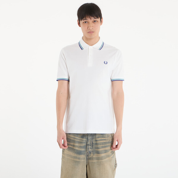 Tričko FRED PERRY Twin Tipped Fred Perry Shirt Snwh/ Depmn/ Sohec XL
