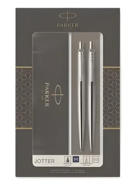 PARKER Jotter DuoSet Stainless Steel CT / Guľôčkové pero + mikroceruzka / hrot M / Darčeková krabička (2093256)