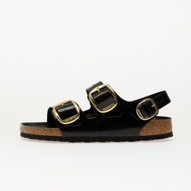 Tenisky Birkenstock Milano Big Buckle Natural Leather Patent High-Shine Black EUR 38