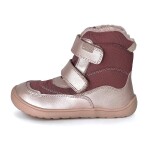 Dievčenské zimné barefoot topánky PRO-tex NUT PINK - 26