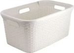 Curver RATTAN 45l Kôš na čistú bielizeň krémová (00708-885)