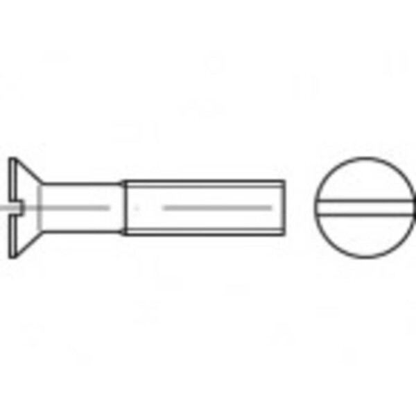 TOOLCRAFT TO-5361402 zápustné skrutky M3 5 mm drážka nerezová ocel A4 1000 ks; TO-5361402