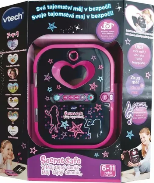 VTech Kidi Secret Safe - Môj tajný denník čierna