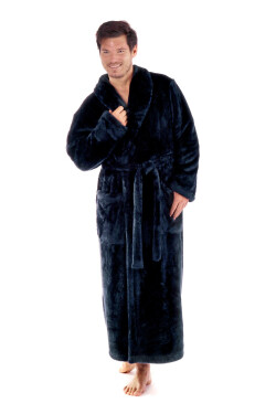 Pánsky župan Jack extra nadmer nadmer Tmavomodrá nadměr 3XL