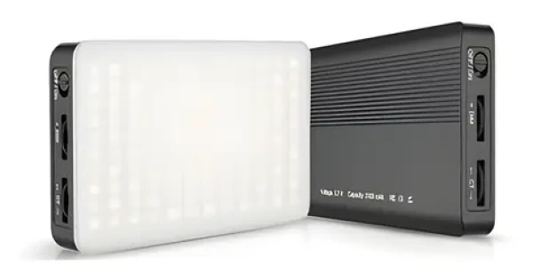 RealPower VL-1 Lights On Video čierna / LED video svetlo / 120 LED / 1250 lm / 3200-6500K / USB-C (406924)
