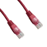 DATACOM červený / Patch kábel / UTP Cat5e / 0,25 m (1492)