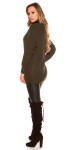 Sexy KouCla cardigan with lacing KHAKI Einheitsgroesse