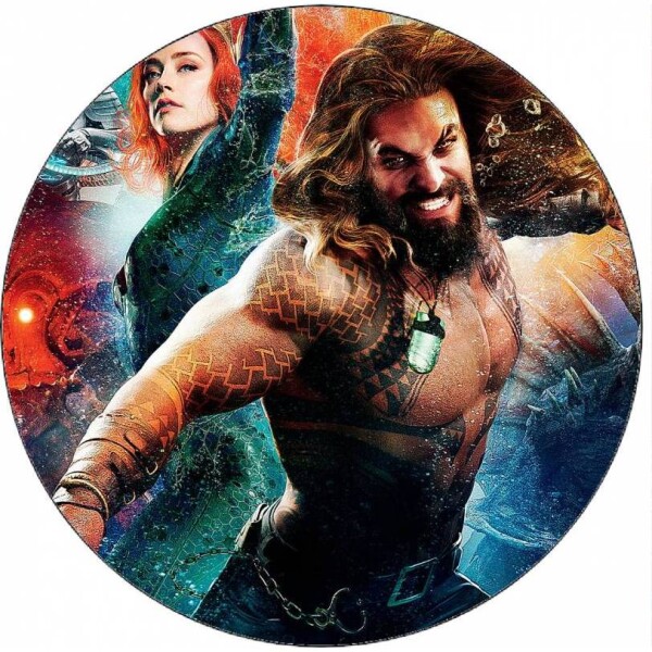 Jedlý papier „Aquaman pod vodou“, 19,5 cm - Pictu Hap