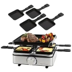 ProfiCook RG 1301 / Raclette gril / 800 W / pre 4 osoby / liatinová doska (501301)