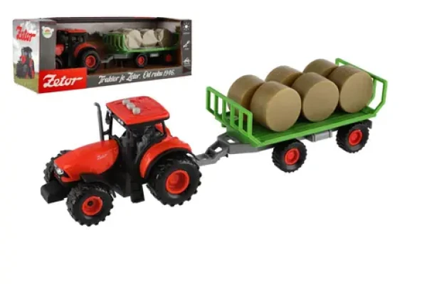 TEDDIES Traktor Zetor s vlekom na balíky