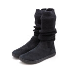 Shapen Knitty Black Leather barefoot čižmy 39 EUR