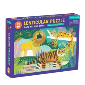Mudpuppy Puzzle Lentikulárne Mačky malé a veľké