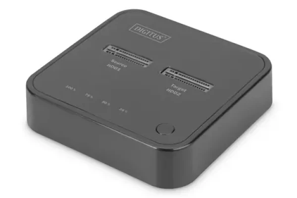 Digitus DA-71545 čierna / Dokovacia stanica / 2x M.2 NVMe SSD / USB-C / offline klonovanie (DA-71545)