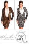 Sexy KouCla blazer fitted in animal print