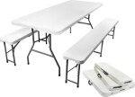 Malatec Zahradní pivní set campingový stůl a lavice skládací 180cm