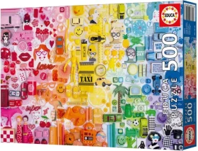 Educa Puzzle Farebná koláž