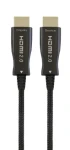 Gembird Active Optical HDMI kábel s Ethernetom 50m / 4K UHD 60Hz / AOC / pozlátené konektory / čierna (CCBP-HDMI-AOC-50M)