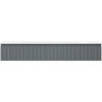 MEXEN/S - Rivel kúpeľňová skrinka 140 cm s umývadlom Vela, 1 šuplík, reliéf, grafit mat/biela mat - 91A20-14023-1-BF66-W23M0 91A20-14023-1-BF66-W23M01
