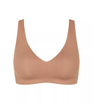Dámska podprsenka ZERO Feel 2.0 Soft - BROWN - svetlohnedá 00CM - SLOGGI BROWN L2