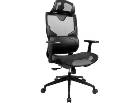 Sandberg ErgoFusion čierna / herné kreslo / ergonomické / nastaviteľné / pojazdové kolieska / nosnosť 150 kg (640-95)