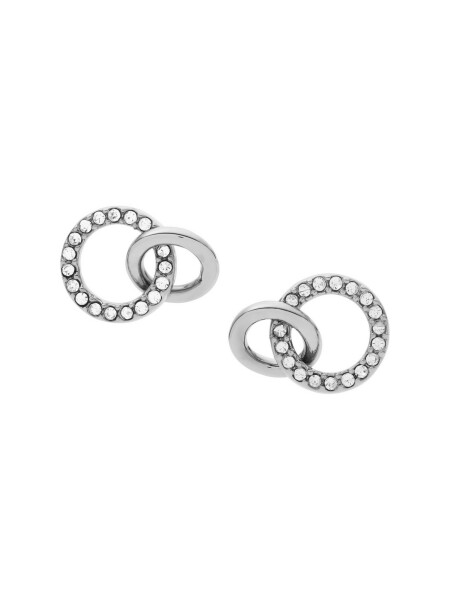 Fossil Trblietavé oceľové náušnice s krúžkami Hazel JOF00626040