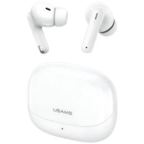 USAMS IF27 TWS biela / Bezdrôtové slúchadlá do uší / Bluetooth 5.3 / Dotykové ovládanie (BHUIF05)