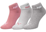 Puma 3Pack ponožky 887498 Pink/Grey/White