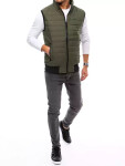 Pánska prešívaná zelená vesta FashionStreet TX4019 XXL