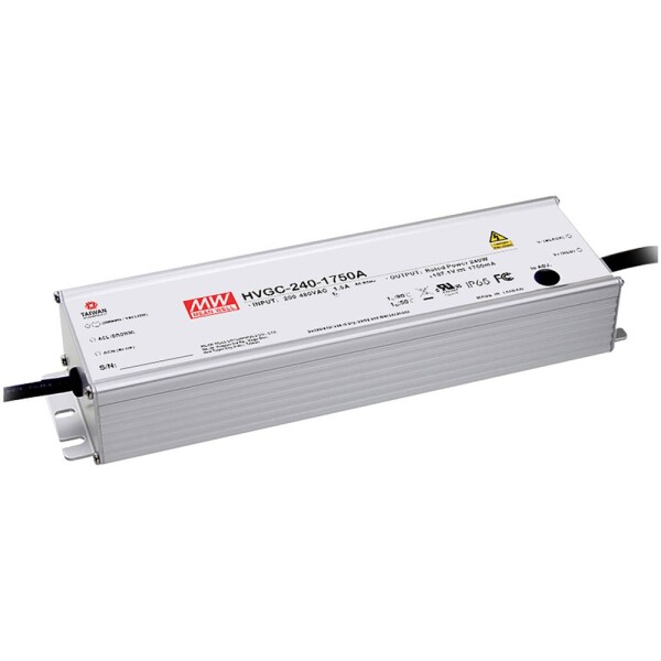 MEAN WELL HVGC-240-1050AB LED driver konštantný prúd 240 W 525 - 1050 mA 114.3 - 228.6 V/DC nastaviteľný, stmievateľný, stmievací funkcie 3v1, PFC spínacie; HVGC-240-1050AB