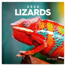 NOTIQUE Poznámkový kalendár Jašteri 2026 - Východná / 30 x 30 cm (PGP-35500-V)