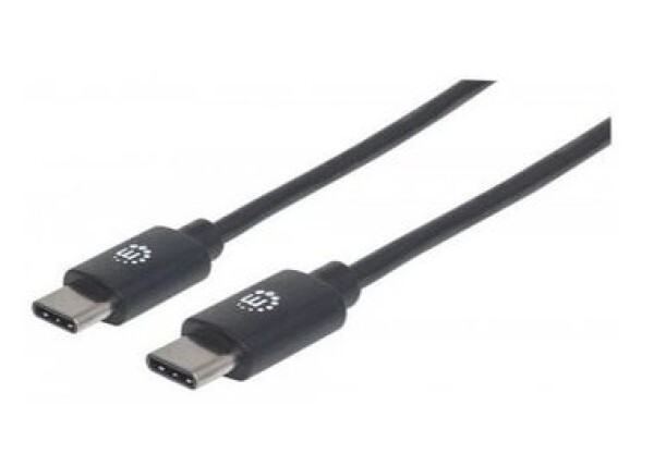 Manhattan kábel Hi-Speed USB-C samec gt; USB-C samec 2m / čierna (354875)