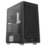 AeroCool Graphite V1 čierna / PC skriňa / Midi Tower / ATX / mATX / Mini-ITX / 2x USB 3.0 / 1x 140 mm / bez zdroja (ACCM-PB24013.11)